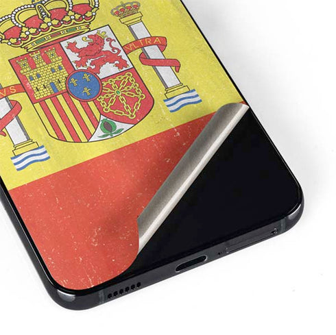 Spain Flag Distressed Galaxy S22 Plus Skin